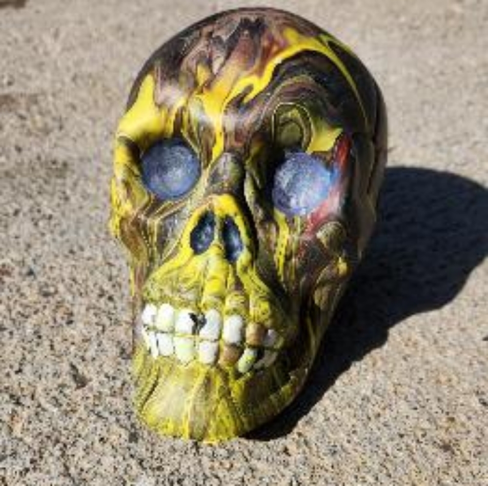 Hand Painted Decorative Skull